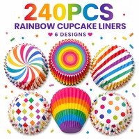Kit Complet de 255 Pièces pour la Décoration de Gâteaux : Table Rotative, Outils de Pâtisserie DIY, Douilles à Fleurs, Poches à Douille, Spatules à Crème