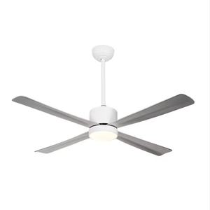 Ventilador de Techo Moderno de 52 Pulgadas con Luz LED y Control Remoto, Aspas de Madera Contrachapada de 3 Capas para Sala de Estar, Ventilador Decorativo con Luz - Product Image 1