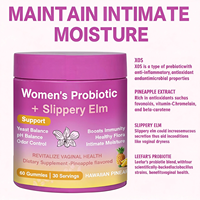 Service Personnalisé 60 Gummies Probiotiques pour Femmes à l'Orme Rouge – Favorisent la Santé Intestinale et l'Équilibre du pH – OEM ODM