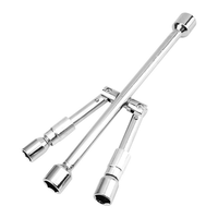 Clé à écrous croisés pliable WANPU 17-23 mm, clé à écrous télescopique en acier à haute teneur en carbone, vente en gros d'usine OEM/ODM pour le changement de pneus
