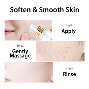 Suero Exfoliante Líquido Melissa Gentle Peel, Minimizador de Poros, Blanqueador, Antienvejecimiento, Hidratación Profunda, con Arroz Negro y Ácido Hialurónico - Product Image 3