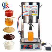 Machine de remplissage quantitative de haute précision pour liquides visqueux en verre, machine de pesage pour le remplissage de bouteilles, distributeur d'huile alimentaire