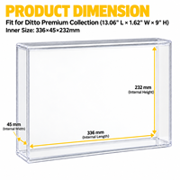 Étui en acrylique personnalisé pour PTCG avec protection UV et couvercle magnétique pour la collection premium Ditto 30e anniversaire