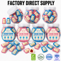 Bonbons Gélifiés Personnalisés Halal au Lait et à la Confiture en Bouteille, Fabricant, Vente en Gros, Emballage en Vrac, Marque Privée, Exportation, Doux