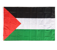 Personnalisé Pays National Extérieur 3 * 5ft 90*150cm Palastine Palestine Produits Drapeau de la Palestine