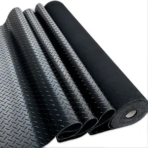 Anti slip and Wear Resistant Rubber Mat Rolls Willow Leaf Pattern Rubber Sheet