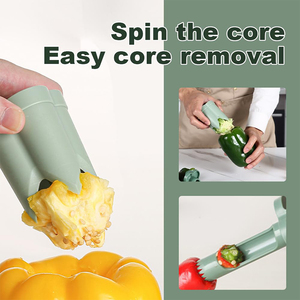 Wholesale 2-in-1 <b>Fruit</b> Pepper Corer Color Seed Removing <b>Tool</b> Portable Kitchen Utensil Reusable <b>Vegetable</b> Coring - Product Image 1