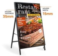 Afficheur LED vertical sur pied en aluminium haute luminosité pour publicité en magasin