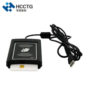 EMV USB/RS232 NFC + IC رقاقة كومبو قارئ بطاقات الاتصال و تماس الذكية قارئ بطاقات ACR1281U-C1