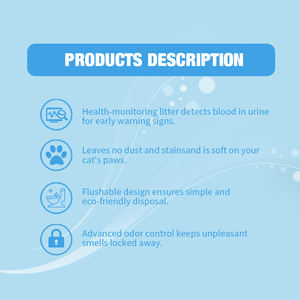 Amostras Grátis de Areia para Gato Kitty 100% Natural Controle de Odor Altamente Absorvente Monitoramento de Saúde Areia de Tofu para Gato - Product Image 2