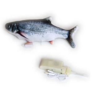 Jouet en peluche électrique à déplacement automatique d'herbe à chat, robot écologique à queue de vague douce, poisson saumon, style réaliste - Product Image 4