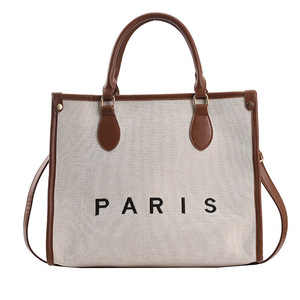 Bolsa <span class=keywords><strong>de</strong></span> Lona Nueva, Bolso <span class=keywords><strong>de</strong></span> <span class=keywords><strong>Mano</strong></span> <span class=keywords><strong>de</strong></span> Moda, Bolso <span class=keywords><strong>de</strong></span> Hombro <span class=keywords><strong>de</strong></span> Gran Capacidad, Bolso Tote Diagonal para Mujer - Product Image 1