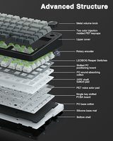 AULA F75 clavier mécanique personnalisé sans fil tri-mode clavier joint structure remplaçable à chaud aula gaming 75% clavier