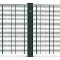 Clôture de sécurité anti-escalade 358 galvanisée et thermolaquée, maille anti-coupure haute résistance à vision claire, pour la sécurité domestique, 10 pieds, moderne, extérieur