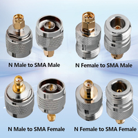 Kit de adaptador coaxial SMA a N macho a hembra conector coaxial de 4 tipos adaptador de antena convertidor de prueba conectores de adaptador coaxial RF