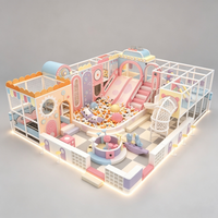 HELLO CAT Aire de jeux intérieure personnalisée de 100 m² pour enfants, château gonflable commercial, labyrinthe, jeux interactifs pour enfants, équipement de jeux souples