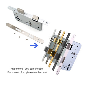 Khóa cửa chốt an toàn bằng thép không gỉ tiêu chuẩn EN, thân khóa cửa âm 40/45/50/60/70/80/100mm, khóa kép, chốt an toàn - Product Image 6