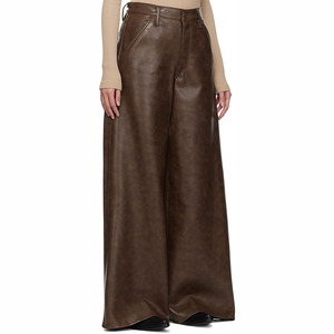 <span class=keywords><strong>Pantaloni</strong></span> di <span class=keywords><strong>pelle</strong></span> marrone <span class=keywords><strong>pantaloni</strong></span> di <span class=keywords><strong>pelle</strong></span> a vita alta su misura <span class=keywords><strong>pantaloni</strong></span> di alta qualità da donna - Product Image 2