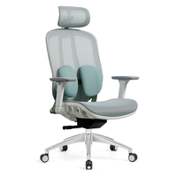 Chaise de bureau ergonomique moderne à dossier haut pivotante en maille intégrale avec accoudoirs 3D et roulettes en PU, vente chaude, usine de Foshan