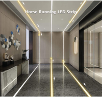 Bande LED COB à double blanc 3000K+6000K, effet d'eau courante pixelisée, 24V, adressable, à flux continu, IP20, Wi-Fi, pour paysage, effet de poursuite de chevaux