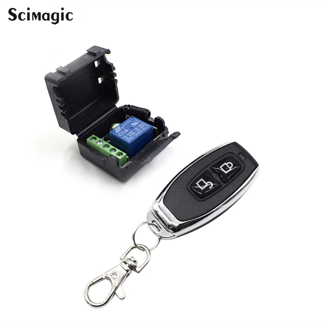 433 Mhz Universal Wireless Remote Control Switch DC 12V 1CH Relay Receiver Module and RF Transmitter Electronic Lock Control Diy