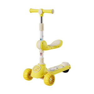 Trottinette Enfant 3-en-1 avec Musique et Lumières, Roues Clignotantes en PU, Siège Inclus, pour Garçons et Filles, à Partir de 3 Ans – Approvisionnement Direct Usine - Product Image 4