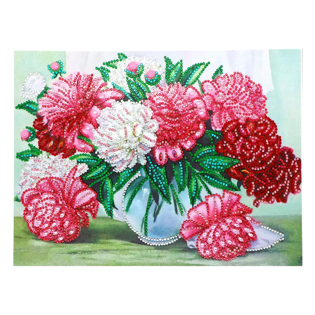 5D Diy Special Beautiful Diamond Painting Home Interior Decoration Shaped Diamond Flower Support Custom Photos