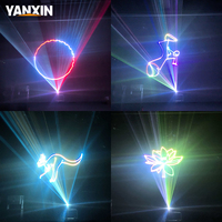 Projecteur laser DMX pour scène, animation 3D couleur RGB, contrôle par application, 5W 6W 8W 10W, pour discothèque, fête, club, mariage