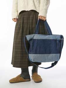 2026 New Arrival Japanesesyle Ladies' Long Shoulder <b>Canvas</b> Tote <b>Bags</b> <b>Large</b> Capacity Geometric Pattern Handbags School Going <b>Bags</b> - Product Image 3