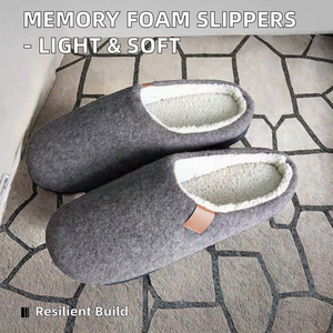 Chaussons d'usine en microfibre à mémoire de forme personnalisables en gros, légers, à bout fermé, pour les saisons d'été et d'hiver, OEM accepté - Product Image 2