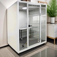 Cabine insonorisée modulaire en aluminium, écologique, pour 1 à 6 personnes, pour réunions, KTV, cabine de sommeil, salle de négociation
