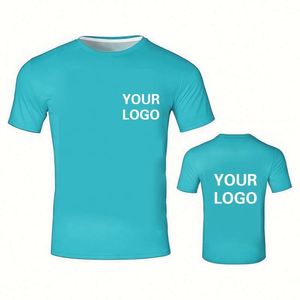 T-shirt personnalisé en polyester à séchage rapide, impression sur mesure, service OEM ODM, respirant, léger, vêtements de sport pour la salle de gym - Product Image 2