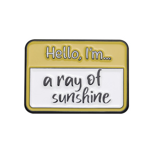 Creatieve Hallo <span class=keywords><strong>Ik</strong></span> Doe <span class=keywords><strong>Mijn</strong></span> Beste Broche Revers Badge Grappige Chat Dialoogvenster Slogan Emaille Pinnen - Product Image 2