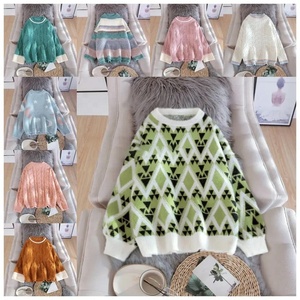 Factory Low Price Wholesale Customized Thick Autumn and Winter Coat Fashion Cute Knitted Women'<strong>s</strong> <strong>Ladies</strong> <strong>Sweater</strong> - Product Image 1