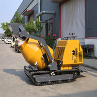 Camion malaxeur à béton mini puissant en gros, malaxeur autochargeur, mini malaxeur à tambour pour ciment