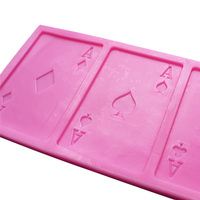 XGY-219 Silikon-Schokoladen form mit kreativen KARTEN Eine Form. Silikon zucker Spitzen form, 3D Fondant Mermaid Tail Kuchen dekorieren