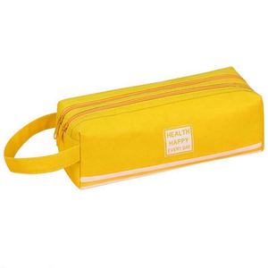 Estuche de lápices con logotipo personalizado al por mayor, bolsas de papelería de doble capa para campaña para niño y niña, elegante estuche para bolígrafos para estudiantes, estuche para lápices - Product Image 1