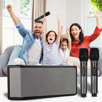 Altavoz de Karaoke Activo Portátil con Función DSP, Micrófono Inalámbrico UHF, Conexión BT para Teléfono, Construcción Metálica