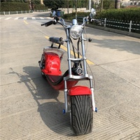 Scooter Eléctrico Urbano Citycoco Clásico de 1500W/2000W de Largo Alcance, Motocicleta Eléctrica Tipo Chopper para Adultos con Neumáticos Anchos