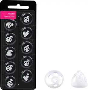 Hearing Aid Domes 10mm Pack of 10 Closed Open Fit Vented Ear Tip Dome for RITE receivers Oticon hearing aid accessories