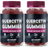 Bonbons OEM Private Label à la quercétine avec vitamine C, sureau et zinc pour un soutien immunitaire Ingrédients naturels sans sucre
