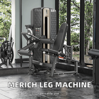Machine à extensions et flexions de jambes assises, à double fonction sélective, pour entraînement des quadriceps et des ischio-jambiers, usage commercial en salle de sport