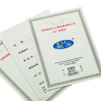 Impression de certificats de sécurité sur papier spécial personnalisé, certificat d'authenticité avec hologramme et fluorescence UV