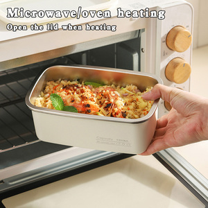 Yuedisi mới đến Takeaway <span class=keywords><strong>container</strong></span> thực phẩm 304 thép không gỉ thực phẩm lưu trữ <span class=keywords><strong>Container</strong></span> có nắp đậy - Product Image 4