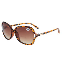 Lunettes de soleil de lecture bifocales Diamond unisexes de luxe, logo personnalisé, vente en gros, lunettes de soleil