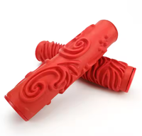 Rouleau de peinture décoratif en caoutchouc souple 3D, vente chaude OEM 2024, pour la construction