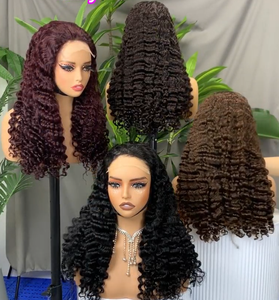 Letsfly 163$ Promotion Burmese Deep Curly 5x5 Lace Closure Wigs 100% Human Hair 24inch Virgin Hair Wigs Color Wholesale 10A 300% - Product Image 1