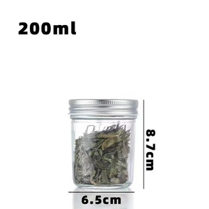 Chất lượng cao đóng hộp Jar 100ml 200ml 230ml 300ml330ml400ml 500ml650ml730ml dưa thủy tinh Mason Jar có nắp đậy - Product Image 5