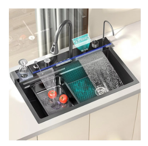 Chất lượng cao Bồn Rửa Nhà Bếp duy nhất Bát thép không gỉ bồn rửa Set thương mại handmade thông minh bồn rửa - Product Image 3