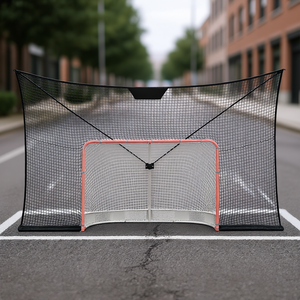 Filet de protection pour but de hockey de rue extérieur 12x7FT – Équipement d'entraînement pour filet de cible sportif - Product Image 2
